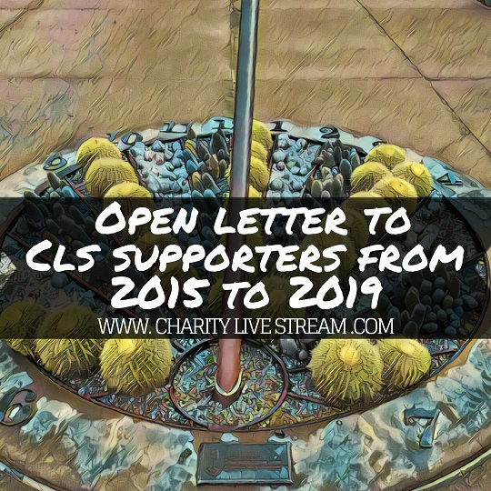 Open Letter To CLS Supporters 2015-2019
