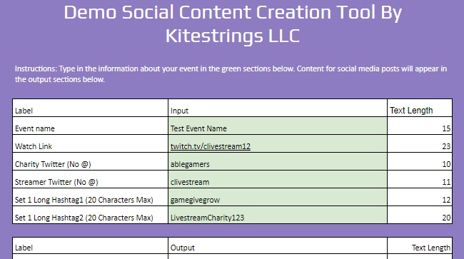 Demo Social Content Creation Tool