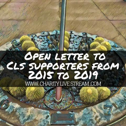 Open Letter To Supporters 2015-2019