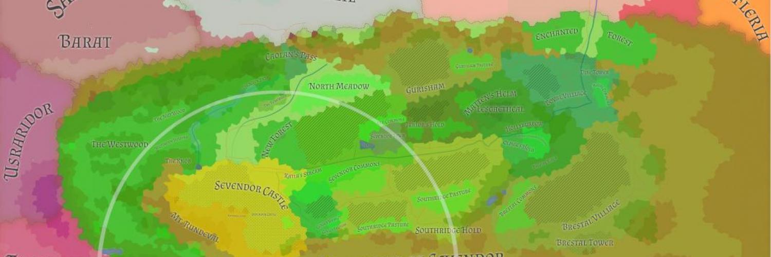 Sevendor Domain - Azgaar Fantasy Map of the Spellmonger Series